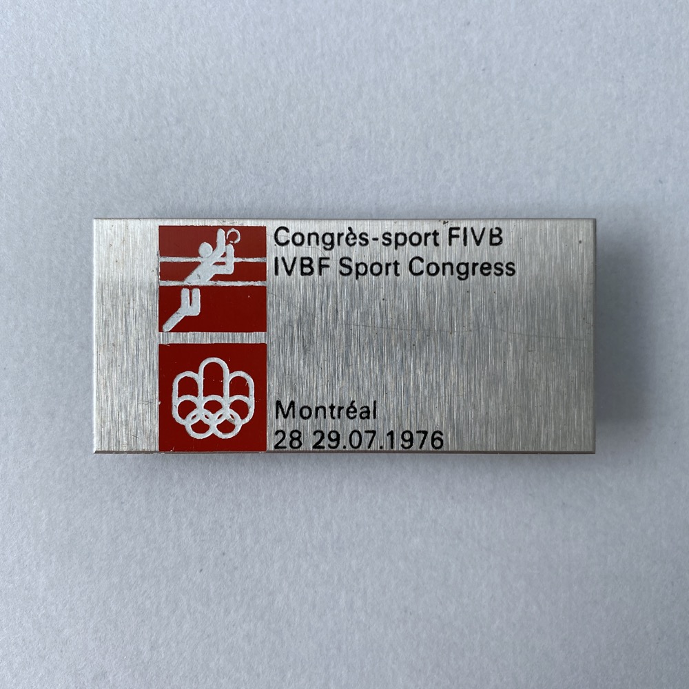 FIVB/IVBF sport congress badge