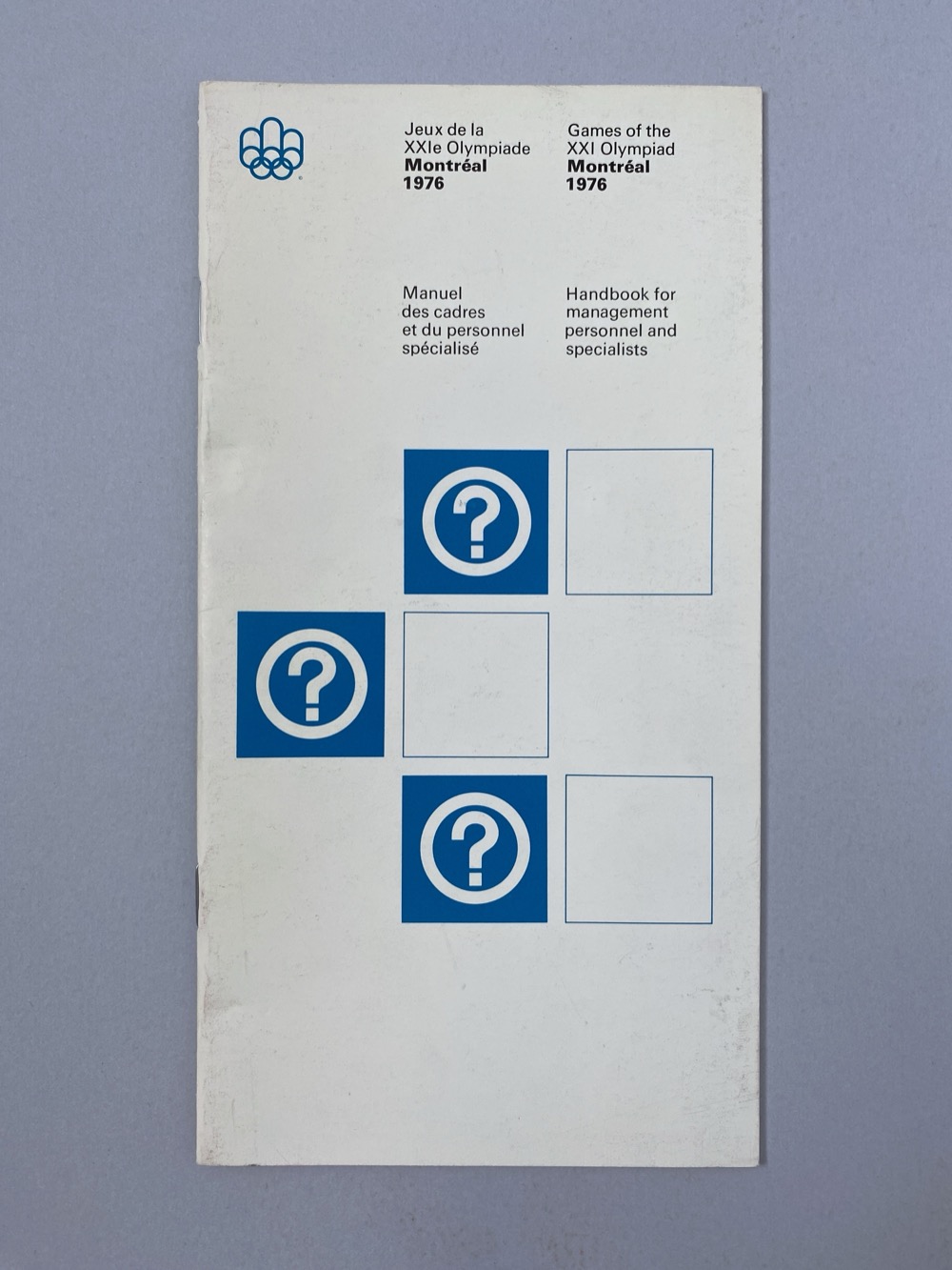 Handbook for Management Personnel and Specialists booklet