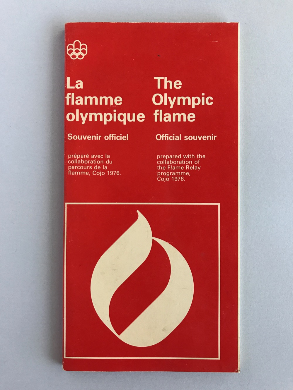 Olympic flame souvenir booklet