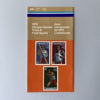 Commemorative stamp bulletin pamphlet - Track and field sports