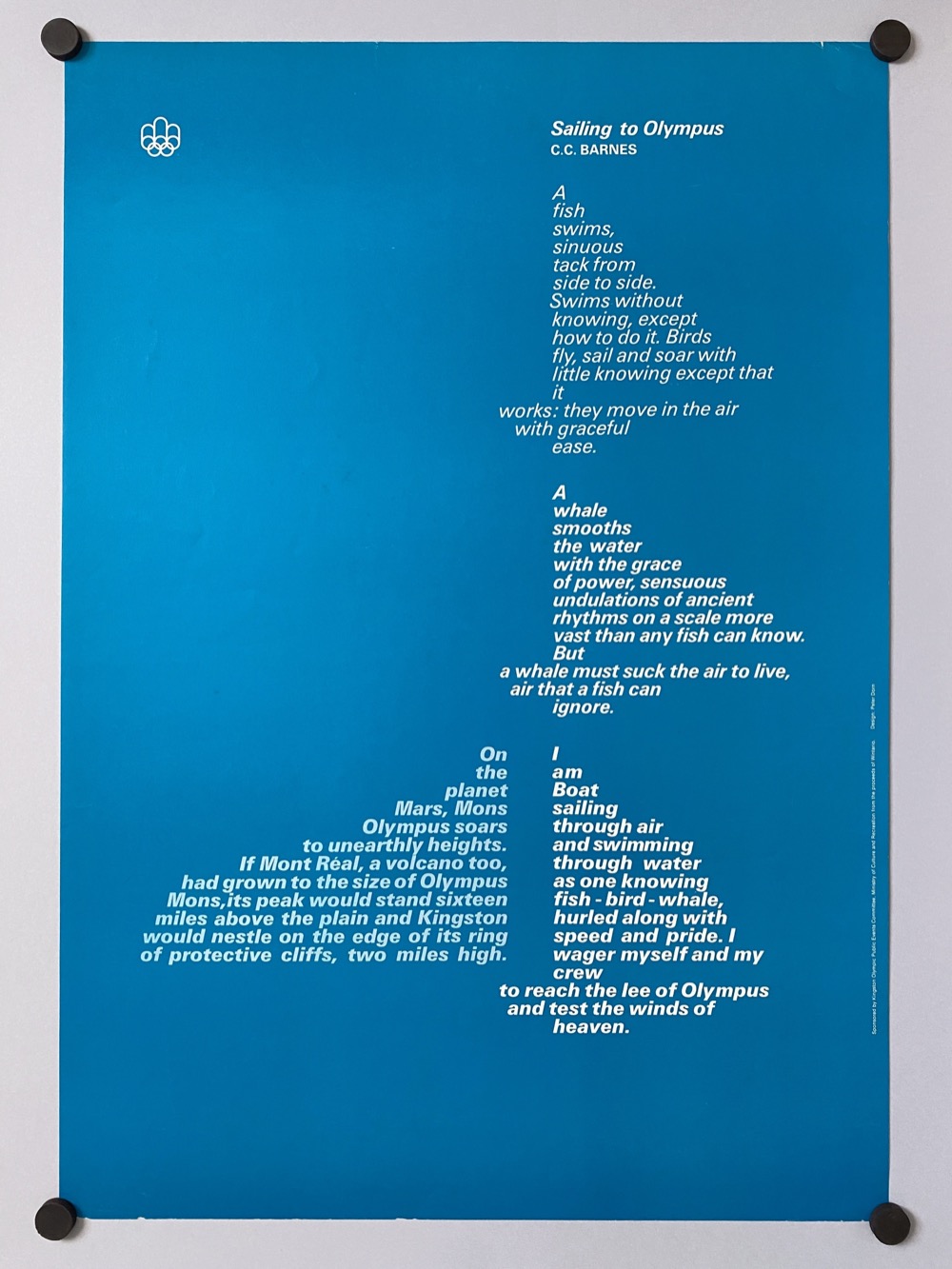 Kingston Sailing to Olympus poster