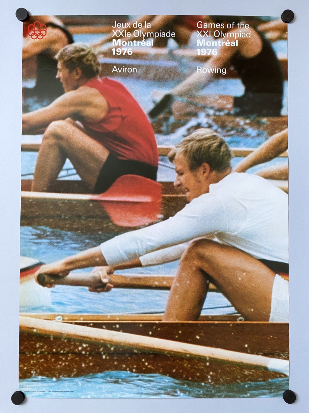 Rowing sport poster