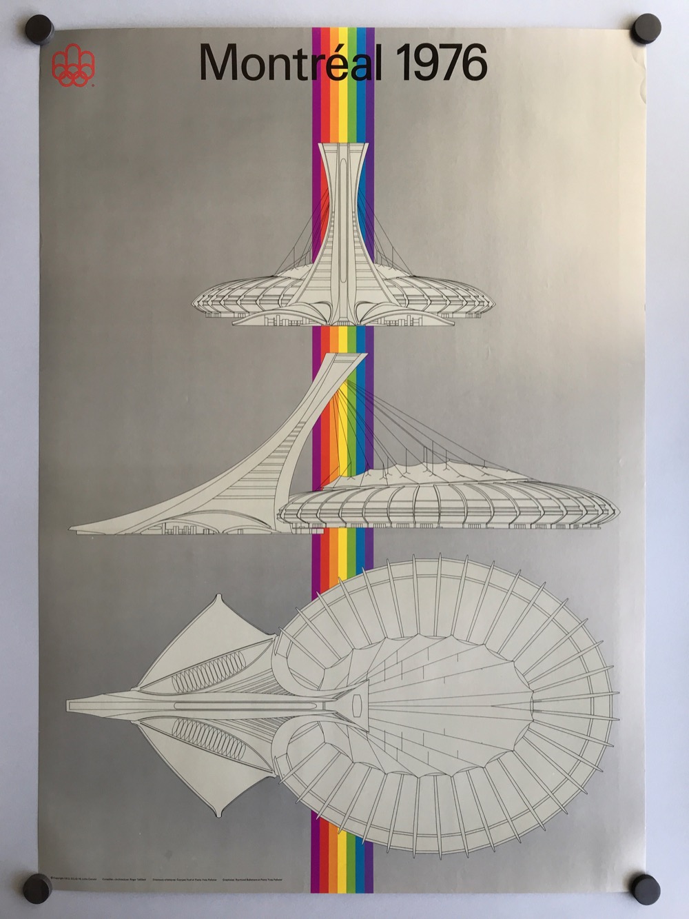Olympic stadium thematic poster