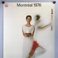 Olympic flame thematic poster