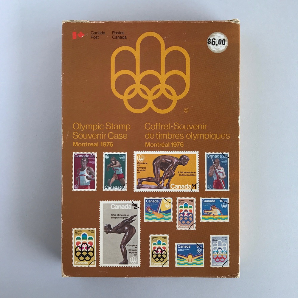 Olympic stamp souvenir case