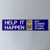 Olympic stamp support sticker