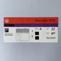 Equestrian sports ticket