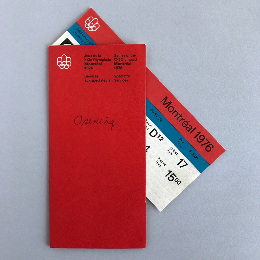 Ticket in sleeve
